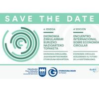 IV Encuentro Internacional de Economía Circular- Departamento de Medio Ambiente de la Diputación Foral de Gipuzkoa